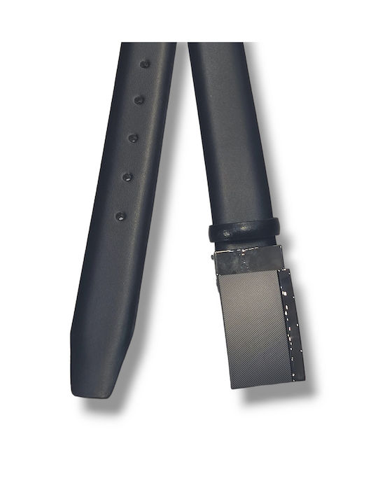 Venturi Men's Leather Belt Black