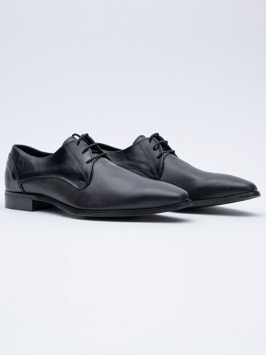 Vlavianos Shoes Men's Leather Dress Shoes Black