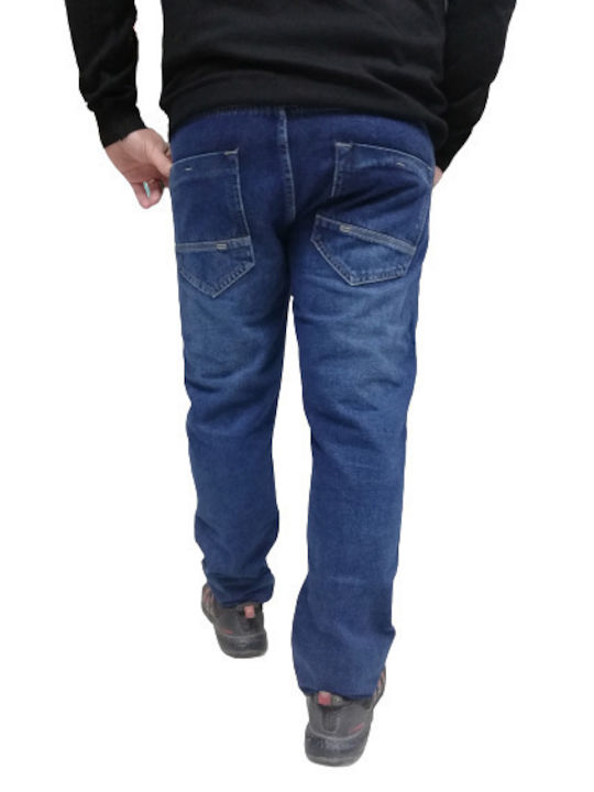 Join Pantaloni de Bărbați din Jean în Linie Dreaptă Blue