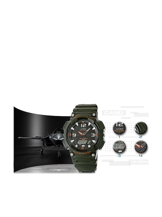 Casio Armband Aus Kunstharz, Schwarz, AQ-S810W-1AV, Kunstharz