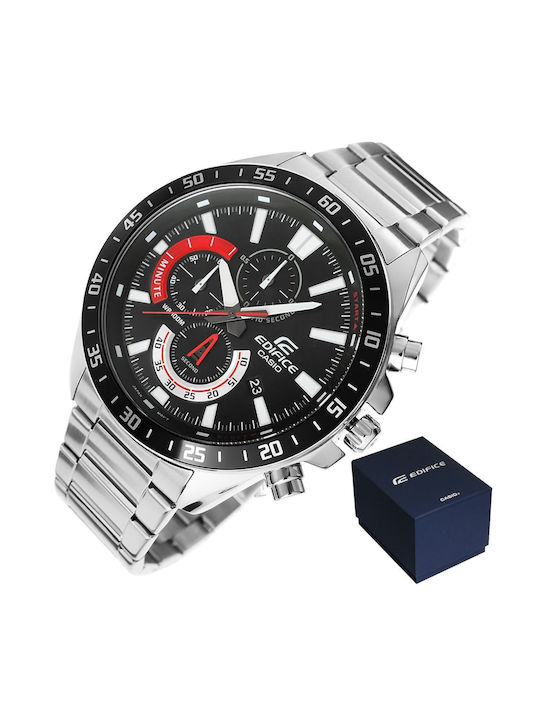 Casio Ceas Cronograf Baterie în Argintiu culoare