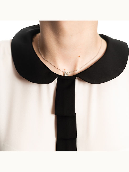 Women's One-piece Suit Black and white.