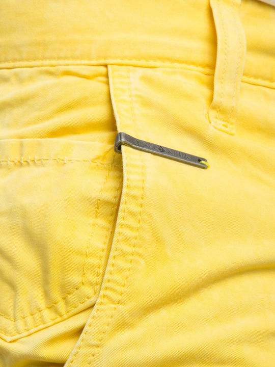 Herrenshorts Jeans Gelb
