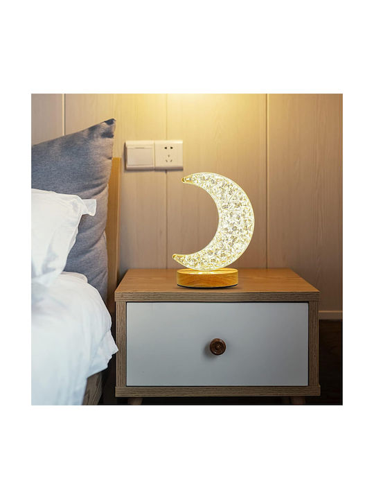 Moon Διακοσμητικό Φωτιστικό LED Θερμό Λευκό Moon Light