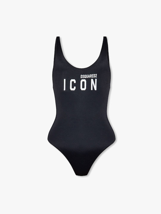 Dsquared2 Ολόσωμο Μαγιό Black