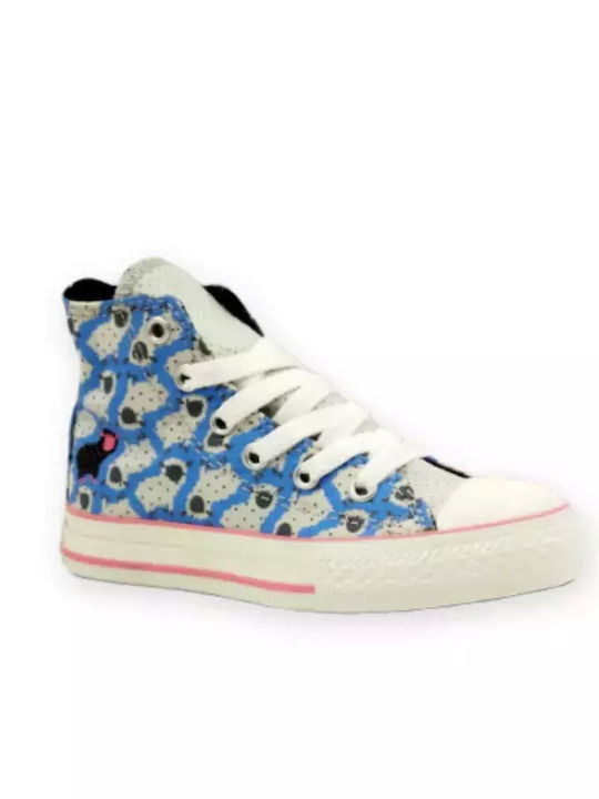 Converse Kinder-Sneaker Hoch Ct Glitz Hi Hellblau