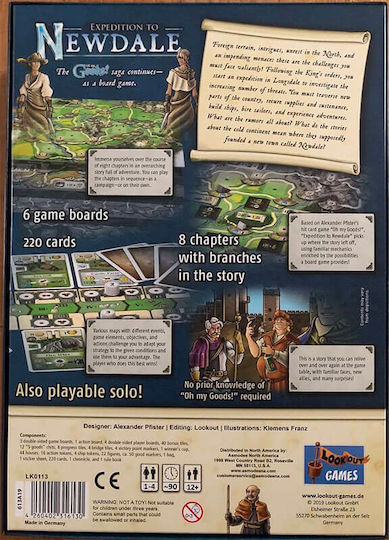 Brettspiel Expedition to Newdale für 4 Spieler 12+ Jahre (EN) Lookout Games