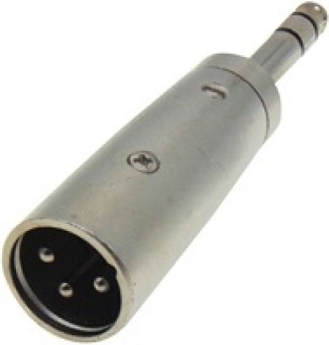 Lz Konverter XLR männlich zu 6.3mm männlich Silber 5Stück 01.095.0049