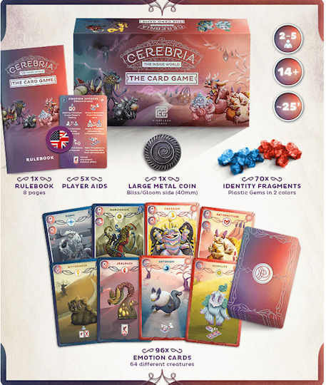 Επιτραπέζιο Παιχνίδι Cerebria: The Card Game για 2-5 Παίκτες 14+ Ετών (EN) Mindclash Games