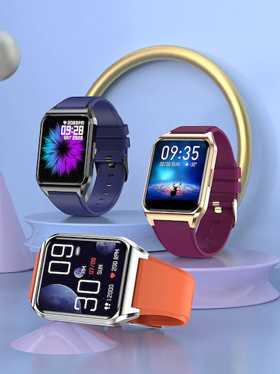 Rubicon Rnce89 37mm Smartwatch με Παλμογράφο (Πολύχρωμο)