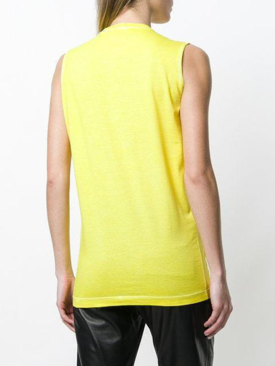 Women's Athletic Blouse Sleeveless Yellow