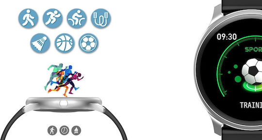 G.Rossi SG005M 45mm Smartwatch (Negru)