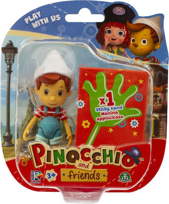 Giochi Preziosi Jucărie Miniatură Pinocchio and Friends mână lipicioasă pentru 3+ Ani 10cm.