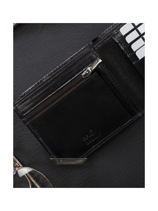 Δερμάτινο Ανδρικό Πορτοφόλι με RFID Μαύρο
