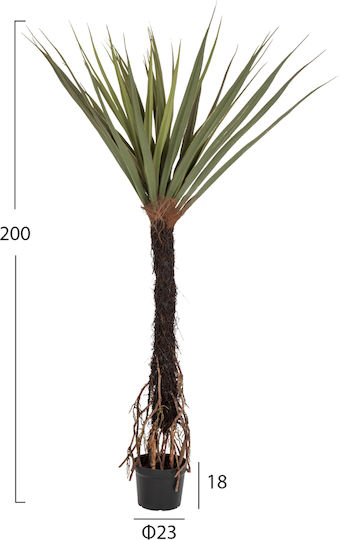Artificial Potted Plant Black HomeMarkt Artificial Potted Plant Black HomeMarkt