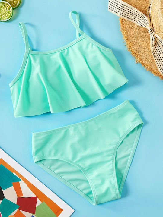 iEFiEL Kinder Badeanzug Bikini Green