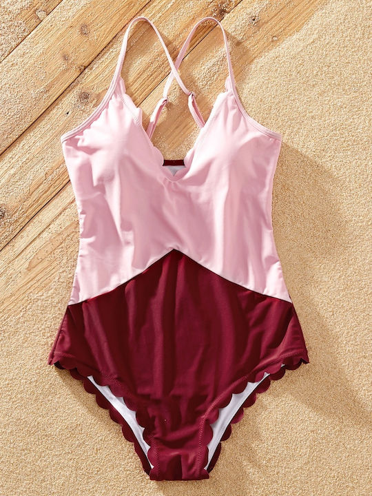 iEFiEL Costum de baie pentru copii Întreg Bordeaux - pink