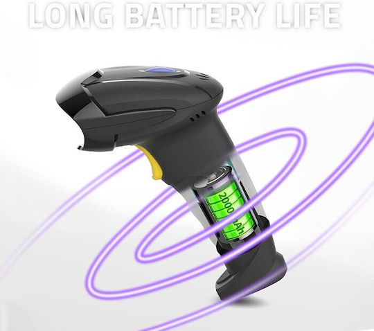 Qoltec Scanner Χειρός Ασύρματο με Δυνατότητα Ανάγνωσης 2D και QR Barcodes