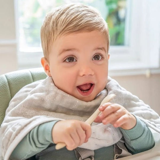 Aden + Anais Σαλιάρα Υφασμάτινη Λευκή 2τμχ