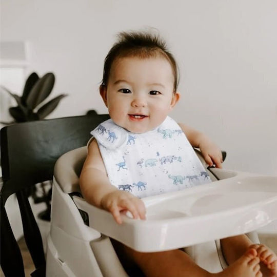 Aden + Anais Σαλιάρα Υφασμάτινη Μπλε 3τμχ