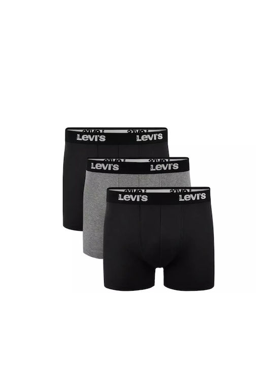 Levi's Ανδρικά Μποξεράκια Γκρι 3Pack