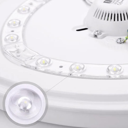 Aigostar Στρογγυλό LED Panel 20W με Ψυχρό Λευκό Φως 6500K