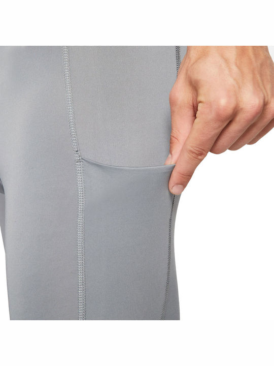 Nike Pro Dri-fit Ανδρικό Αθλητικό Κολάν Μακρύ Γκρι