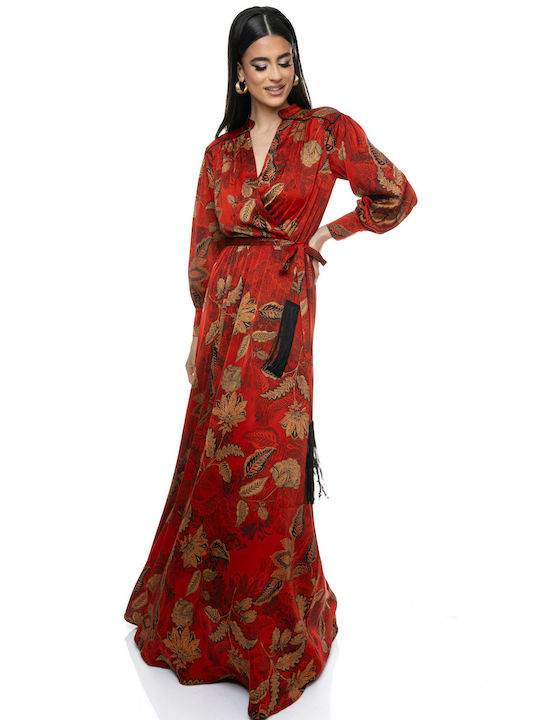 Anna Aktsali Collection Sommer Maxi Kleid Red