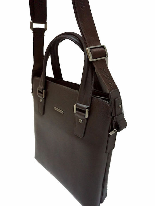 Piele Geantă pentru bărbați De umăr / tip crossbody Maro