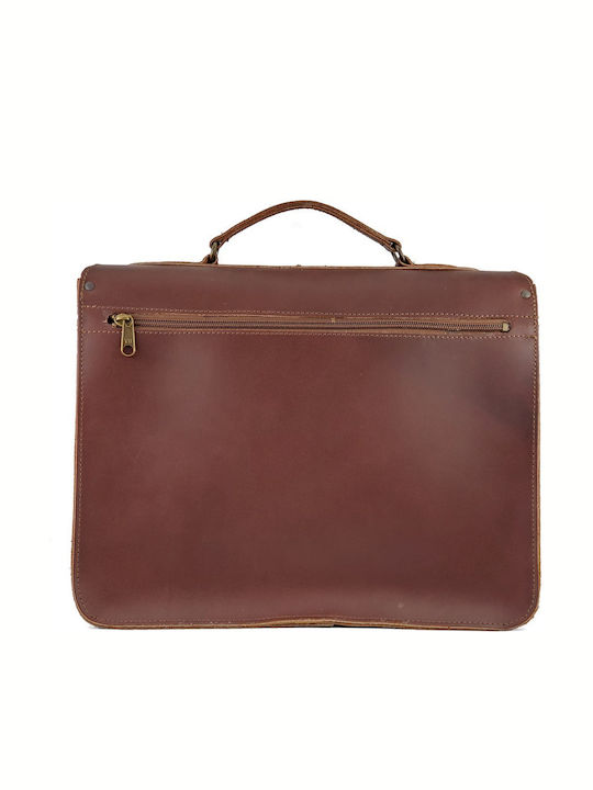 Piele Geantă pentru bărbați De umăr / tip crossbody Maro