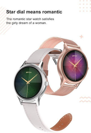 Pacific 18-6 38mm Smartwatch με Παλμογράφο (Ροζ Χρυσό)