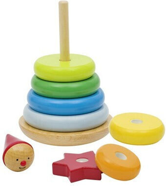 Kidslife Pyramiden-Spielzeug aus Holz