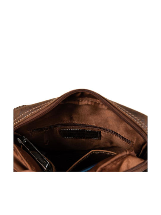 Leather Men's Bag Shoulder / Crossbody Tabac Brown