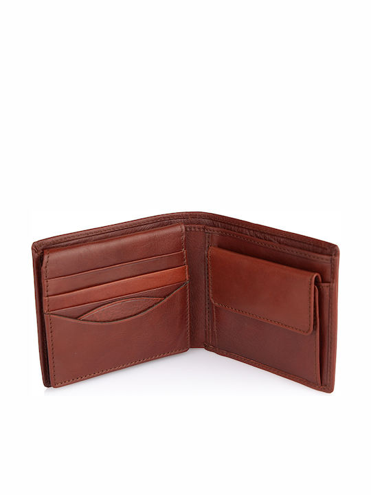 Leather Men's Wallet Classic Brown