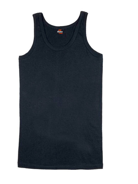 Diana Men's Undershirt Sleeveless in Black Color