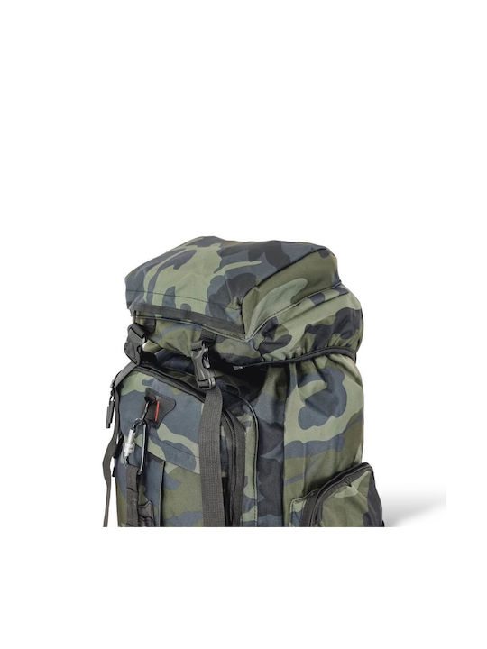 Playbags Ορειβατικό Σακίδιο 70lt Αδιάβροχο Green Camo Expedition