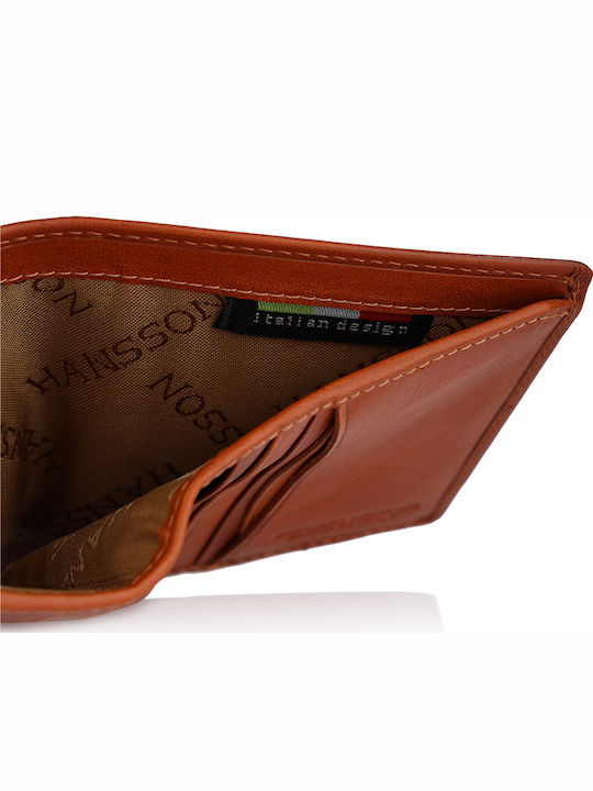 Leather Men's Wallet Classic Tabac Brown