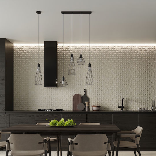 Sollux Modern Lumină de Perete cu Priză cu Soclu E27 Negru 22x19x16cm