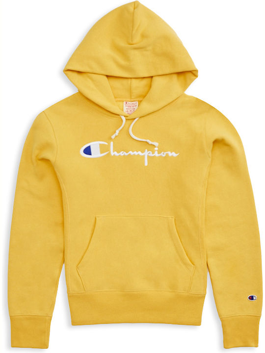 Women's Sweatshirt Hooded Yellow