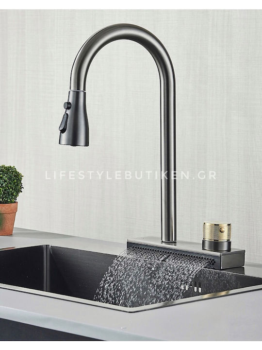 Naron Кораб Кухненски мивки Инокс М75xШ46см Gun Metal