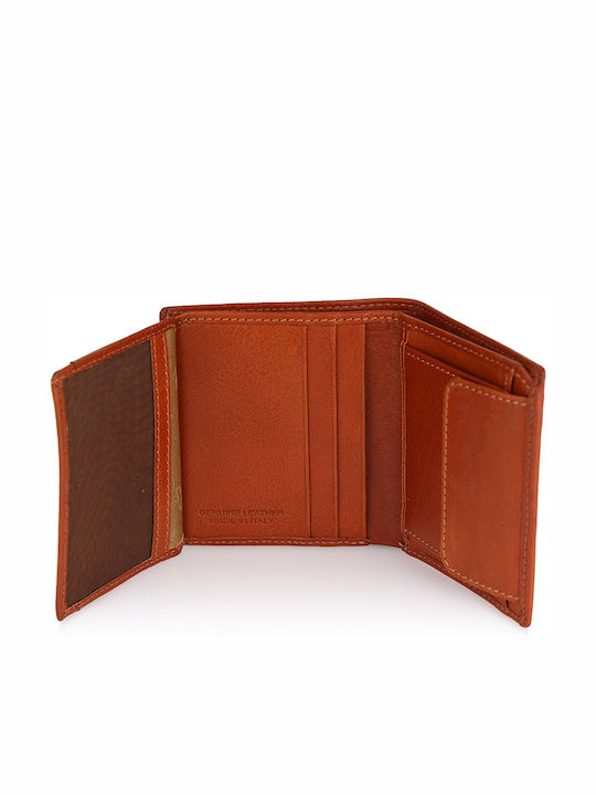 Leather Men's Wallet Classic Tabac Brown