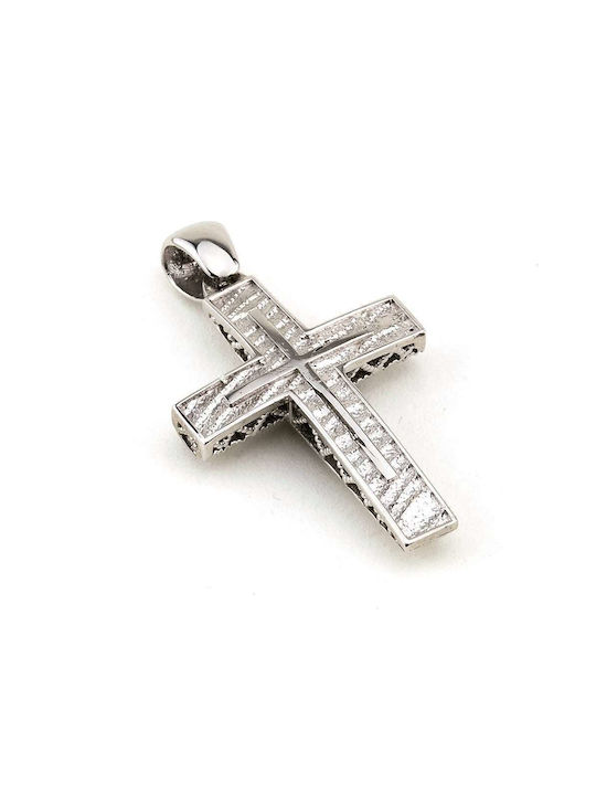 Goldsmith Women's White Gold Cross 14K Double Sided