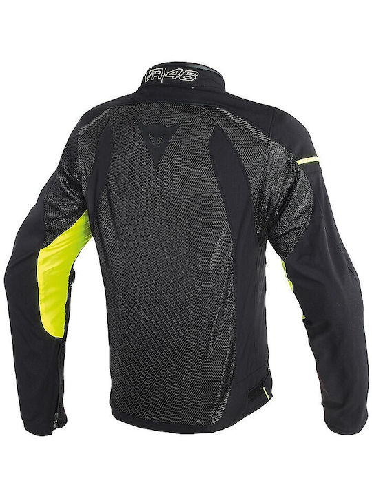 Dainese D1 Air Tex Sommer Herren Motorradjacke Schwarz