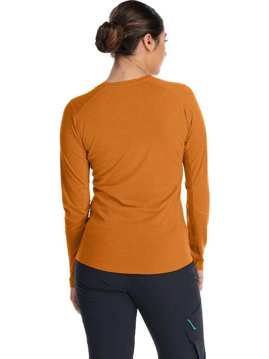 Damen Bluse Langärmelig Braun