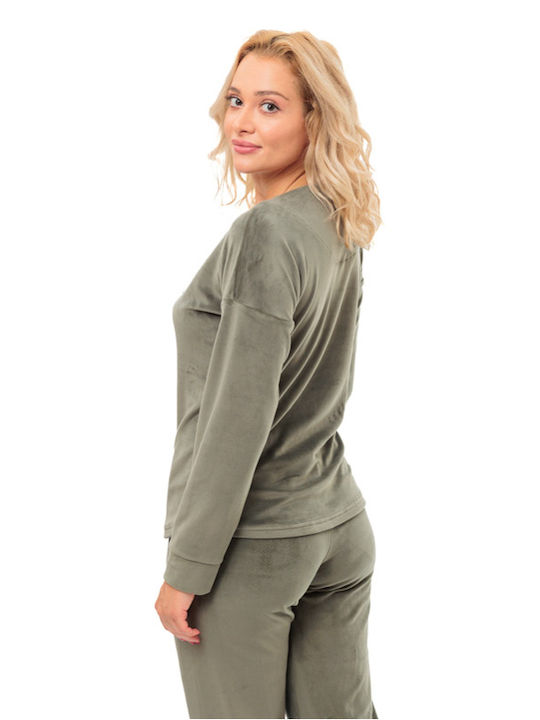 Boyraz Set Pijamale pentru Femei Kaki