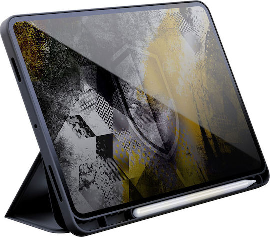 3MK Flip Cover Dauerhafte Schwarze (Galaxy Tab S9 FE+)
