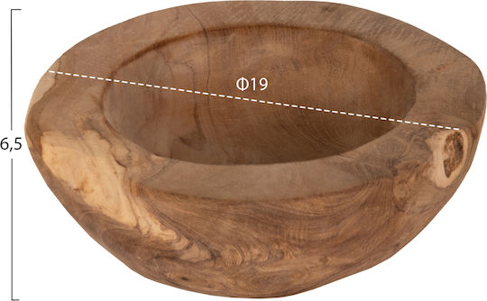 HomeMarkt Διακοσμητικό Χώρου από Ξύλο 19x19x6.5cm HomeMarkt Διακοσμητικό Χώρου από Ξύλο 19x19x6.5cm