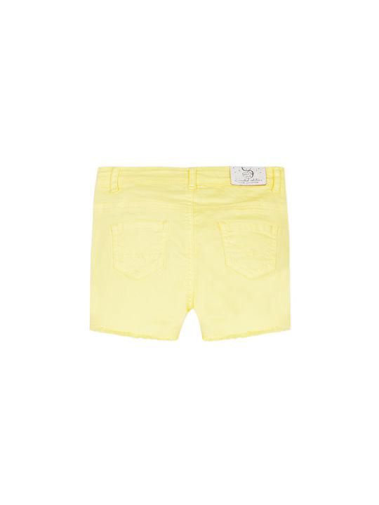 3 Pommes Kids Shorts/Bermuda Fabric Yellow Fluo