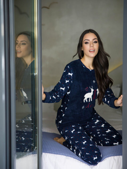 SNC Homewear Set Pijamale pentru Femei Albastru