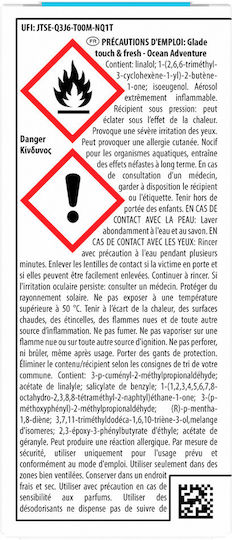 Glade Ανταλλακτικό για Συσκευή Ψεκασμού με Άρωμα Ocean 10ml